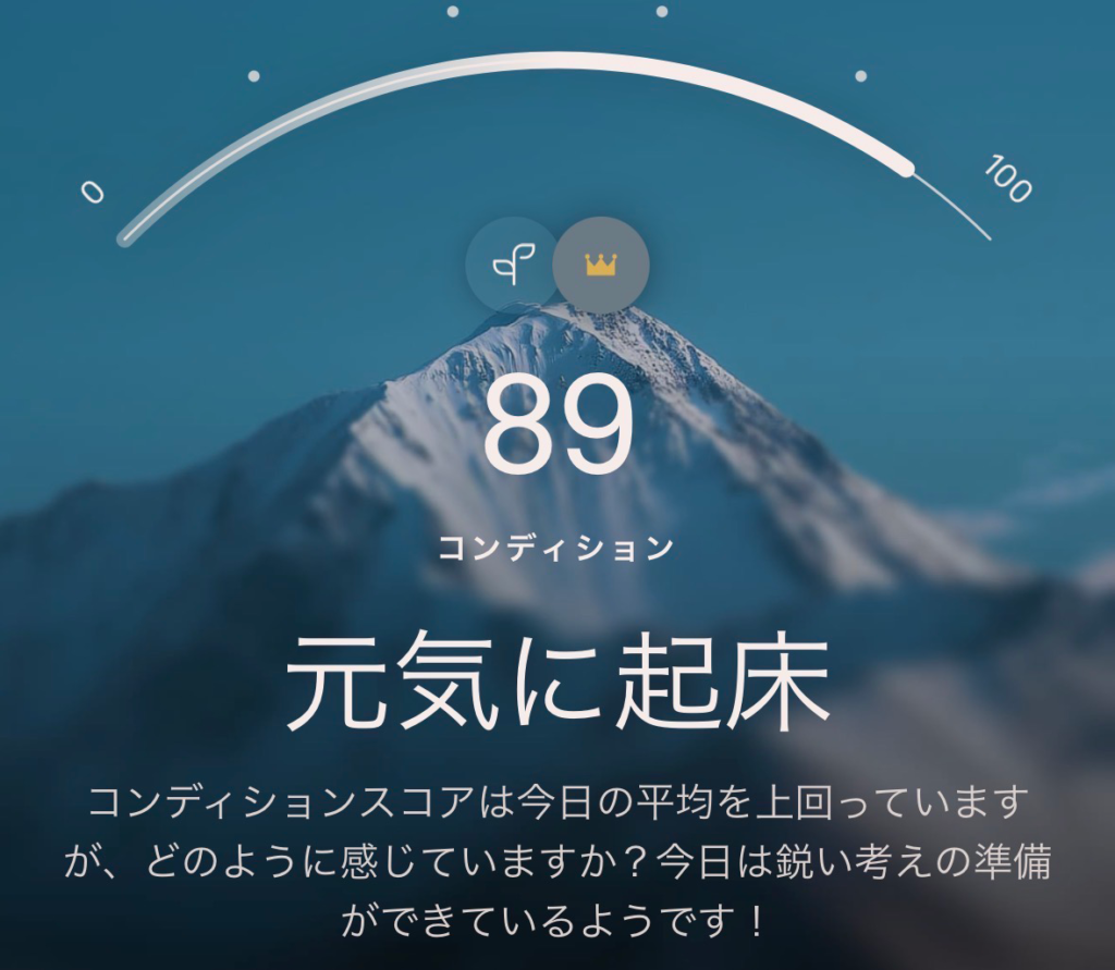 今日のコンディション（Oura Ring）