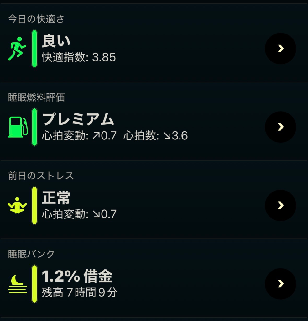 今日の睡眠スコア詳細（AutoSleep）